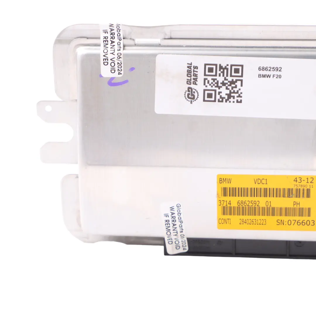 Suspension Control Module BMW X5 F15 F20 F30 VDC Unit to with Part number 6862592 Suspension Control Module BMW X5 F15 F20 F30 VDC Unit - SKU 6862592 - Part number 6862592