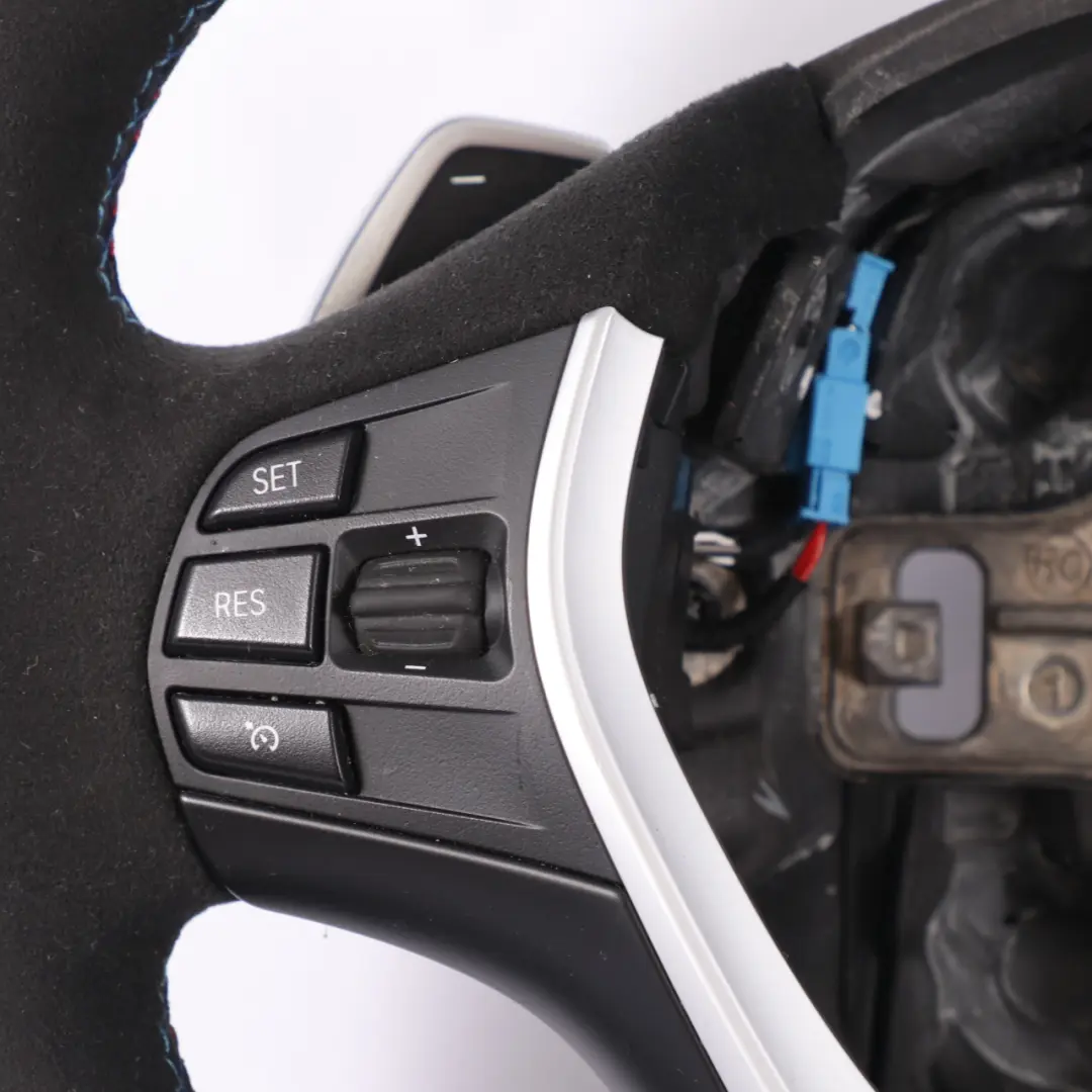 Steering Wheel BMW F20 F30 F32 NEW Black Leather Alcantara Sport Paddle Shift to with Part number 6863343 Steering Wheel BMW F20 F30 F32 NEW Black Leather Alcantara Sport Paddle Shift - SKU 6863343-4 - Part number 6863343