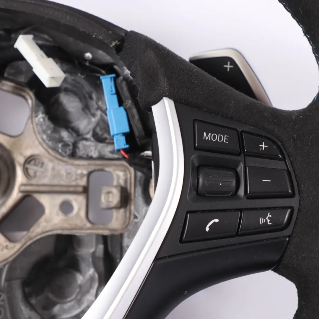  Steering Wheel BMW F20 F30 F32 NEW Black Leather Alcantara Sport Paddle Shift - SKU 6863343-4 - Part number 6863343