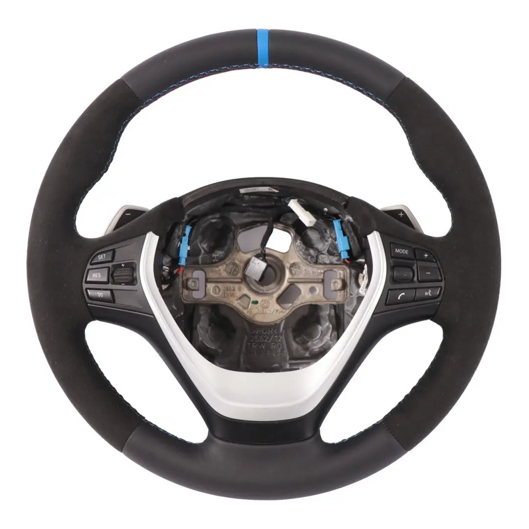  Steering Wheel BMW F20 F30 F32 NEW Black Leather Alcantara Sport Paddle Shift - SKU 6863343-4 - Part number 6863343
