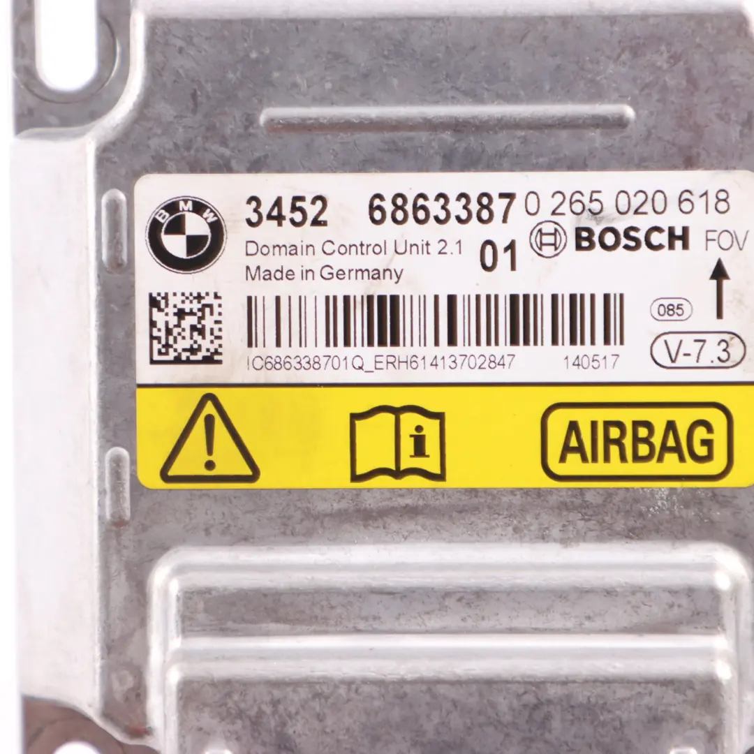 Module BMW F20 F23 F30 F32 F36 Safety Control Module ICM Plus Unit to Air with Part number 6887754 Air Module BMW F20 F23 F30 F32 F36 Safety Control Module ICM Plus Unit - SKU 6863387 - Part number 6887754