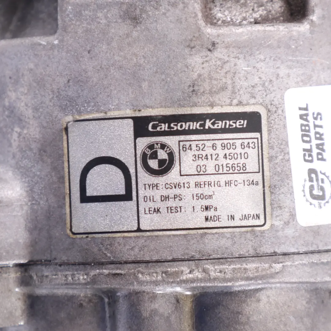 Sprężarka Klimatyzacji Kompresor do BMW X3 E83 o numerze 6905643 BMW X3 E83 Sprężarka Klimatyzacji Kompresor - SKU 6905643 - Numer Części 6905643