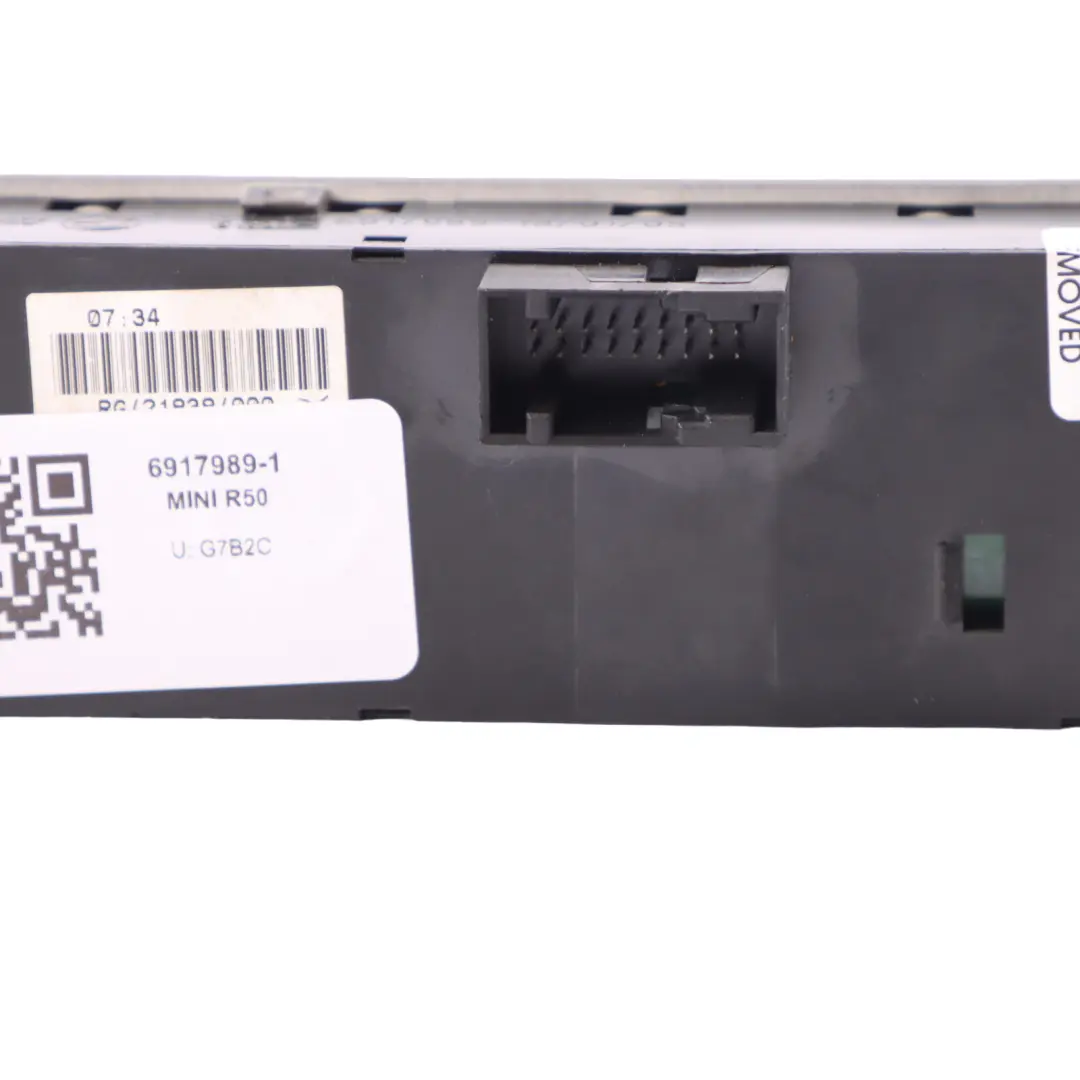 Mini Cooper One R50 R52 R53 Perilla Bloqueo Ventana ASC Consola Central - SKU 6917989-1 - Número de pieza 6917989