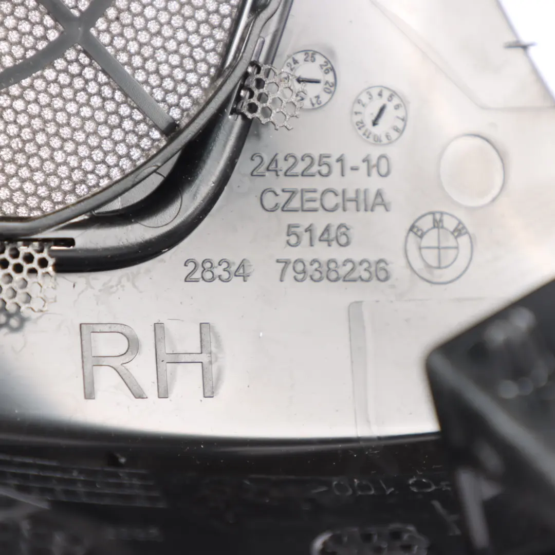 Seatbelt Trim Rear Right O/S Speaker Cover Seat Belt Panel 7938236 to BMW G26 with Part number 6955136 BMW G26 Seatbelt Trim Rear Right O/S Speaker Cover Seat Belt Panel 7938236 - SKU 6955136 - Part number 6955136