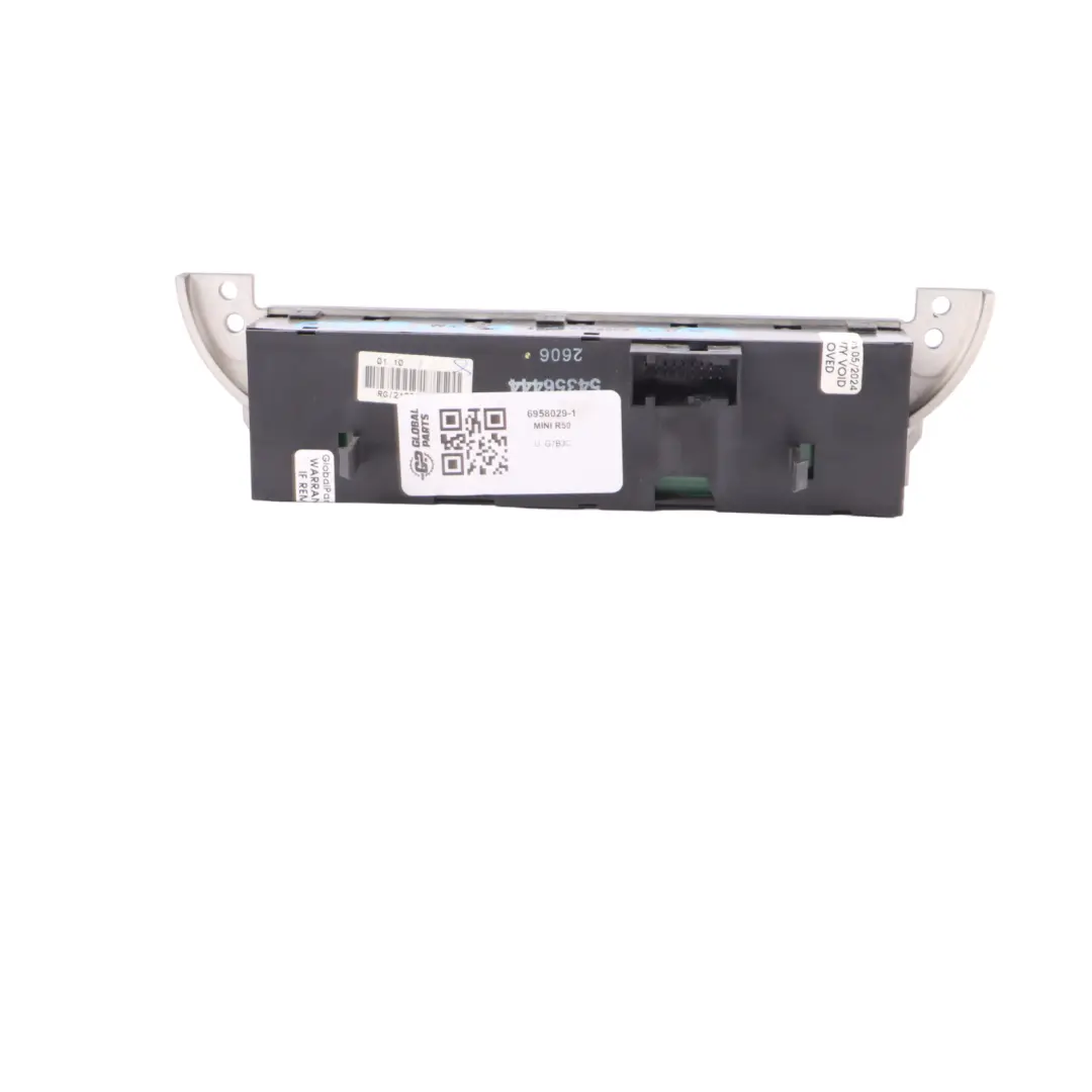 Roof Control Unit Mini Cooper R50 R52 R53 Centre Console Switch Panel to with Part number 6958029 Roof Control Unit Mini Cooper R50 R52 R53 Centre Console Switch Panel - SKU 6958029-1 - Part number 6958029