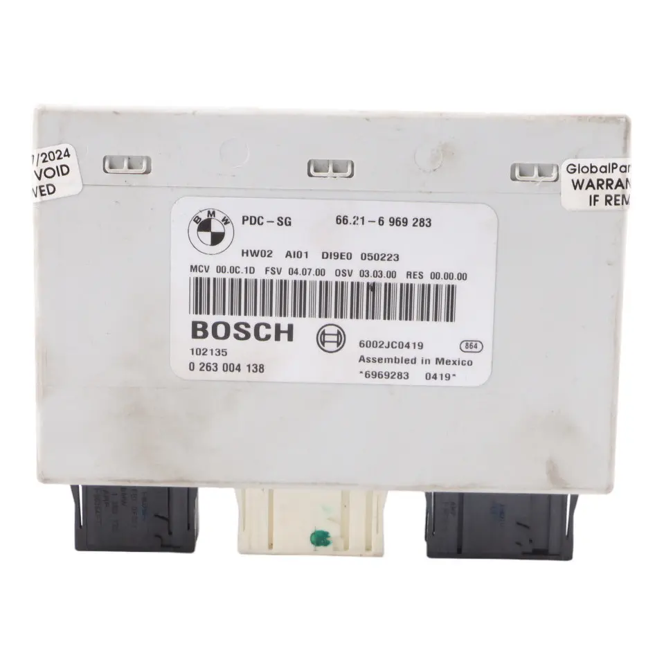 Parking Control Module Unit PDC to BMW E81 E82 E87 E90 E91 E92 with Part number 6969283 BMW E81 E82 E87 E90 E91 E92 Parking Control Module Unit PDC - SKU 6969283 - Part number 6969283