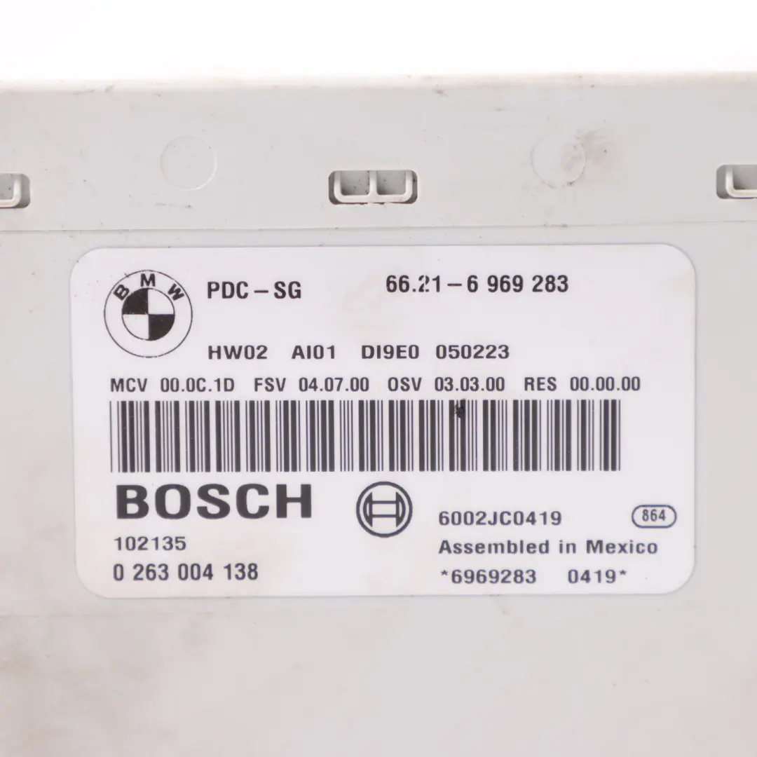 Parking Control Module Unit PDC to BMW E81 E82 E87 E90 E91 E92 with Part number 6969283 BMW E81 E82 E87 E90 E91 E92 Parking Control Module Unit PDC - SKU 6969283 - Part number 6969283