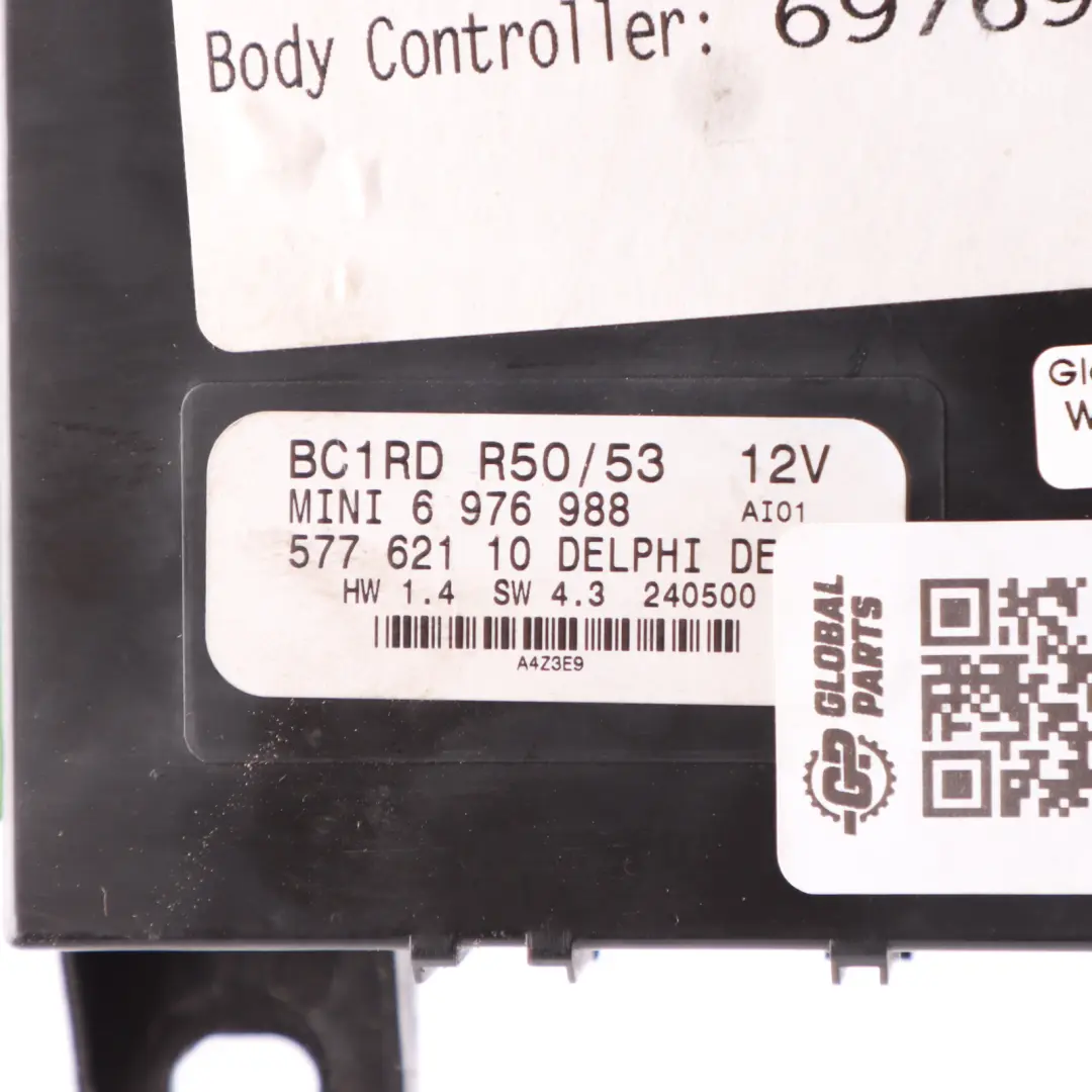 Mini Cooper One R50 R53 Body Control Unit Basic Module BCM BC1RD - SKU 6976988-1 - Part number 6976988