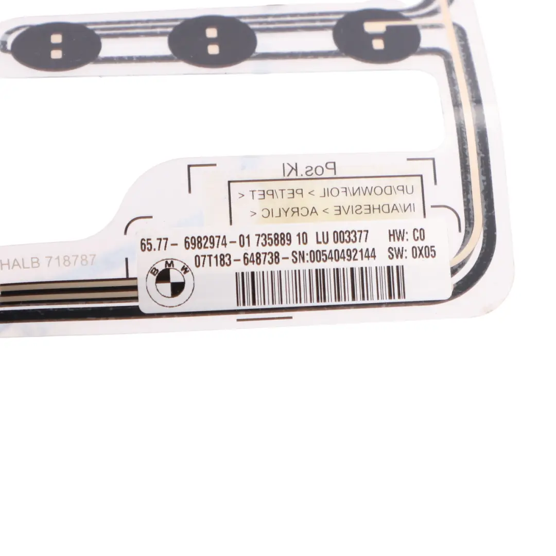 Seat Sensor BMW E60 E61 Front Seat Occupancy Detection Mat - SKU 6982974 - Part number 6982974