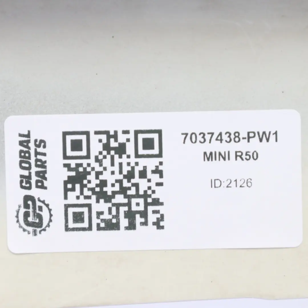 Mini Cooper R50 R52 R53 Pannello frontale destro Parafango Pepper White - 850 - SKU 7037438-PW1 - Numero di parte 7037438