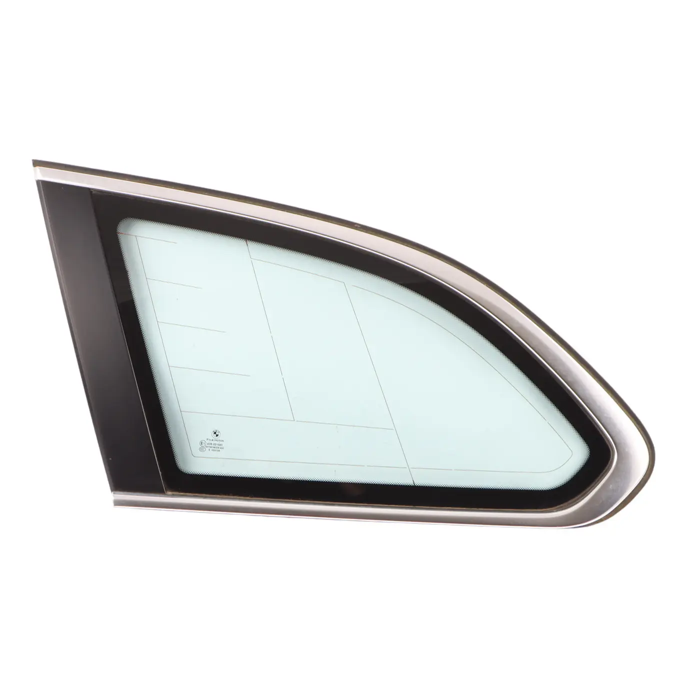 BMW F11 Touring Side Window Glass Window Fixed Rear Left N/S Green AS2 7046259