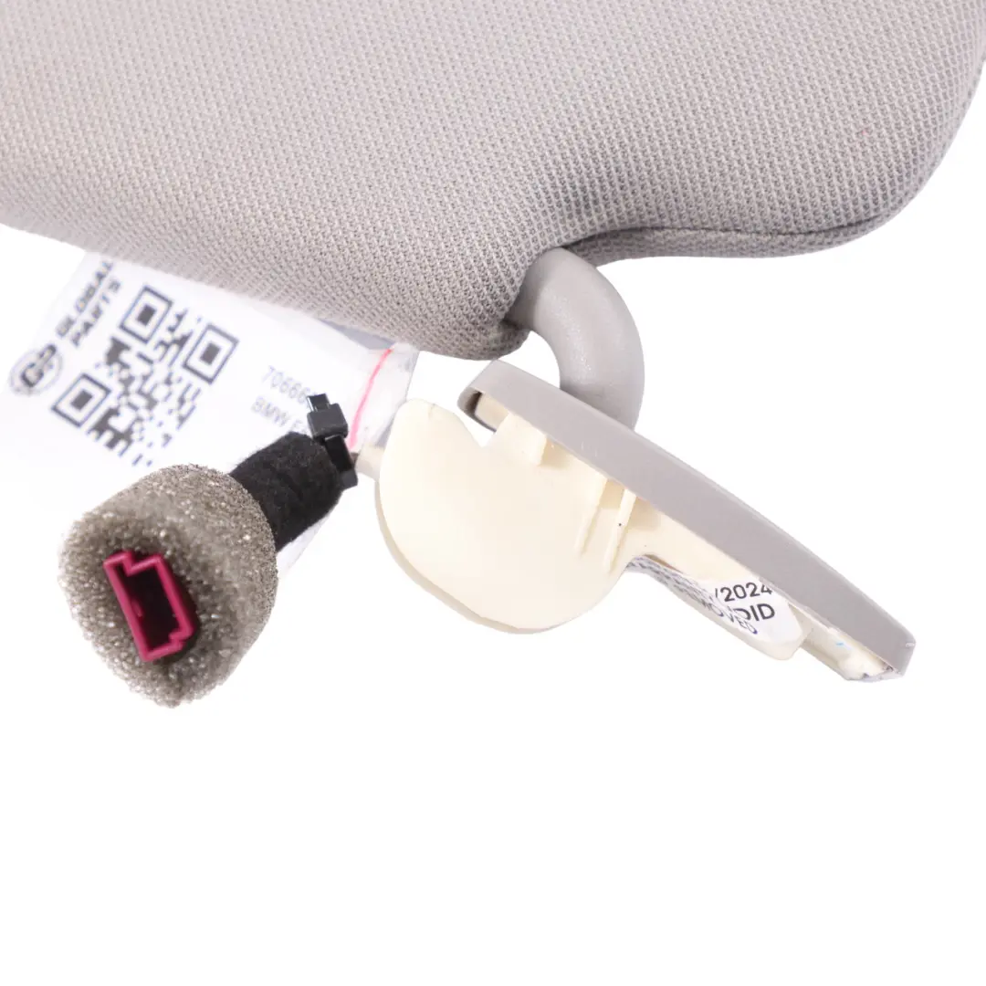 BMW E60 E61 Sun Visor Mirror Illuminated Right O/S Cloth Grey - SKU 7066650-2 - Part number 7066650