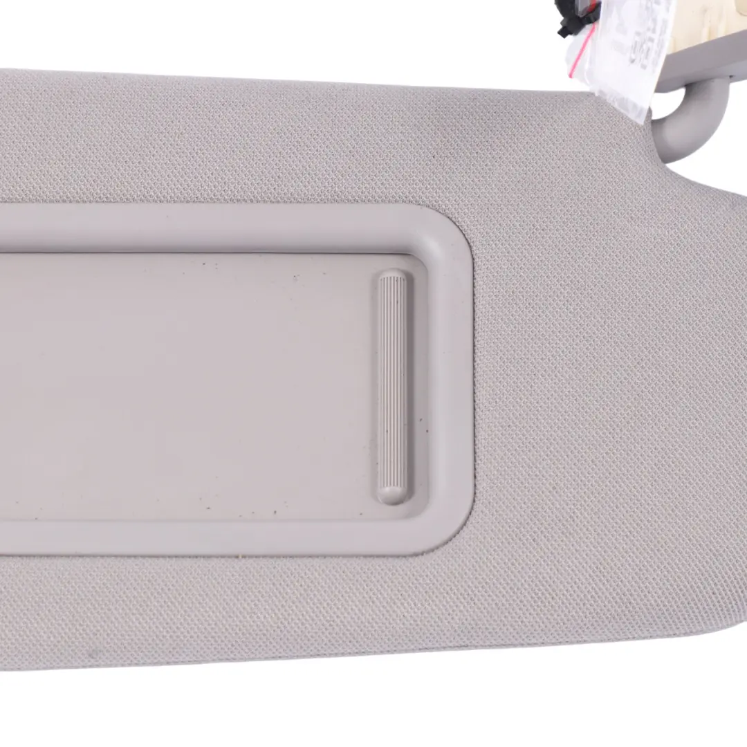 BMW E60 E61 Sun Visor Mirror Illuminated Right O/S Cloth Grey - SKU 7066650-2 - Part number 7066650