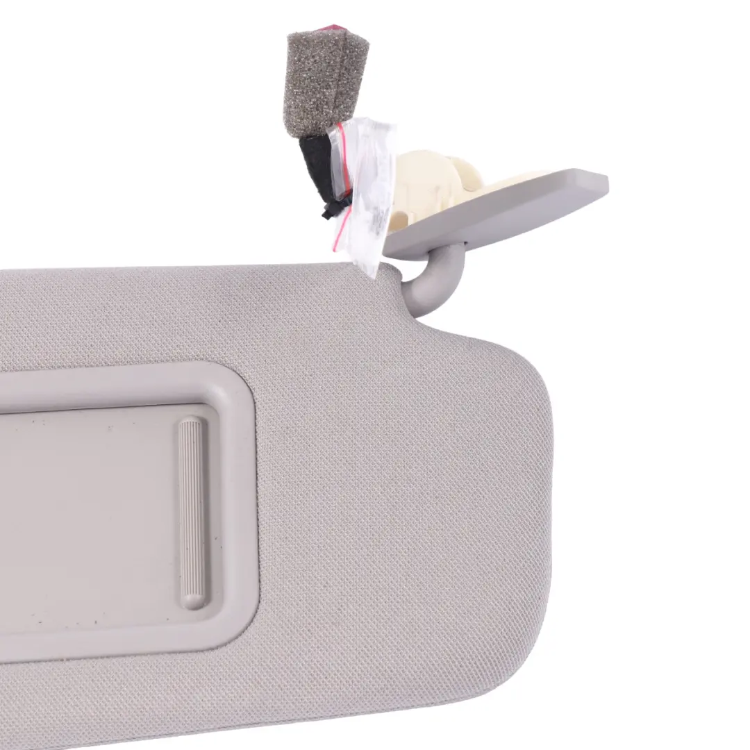 BMW E60 E61 Sun Visor Mirror Illuminated Right O/S Cloth Grey - SKU 7066650-2 - Part number 7066650