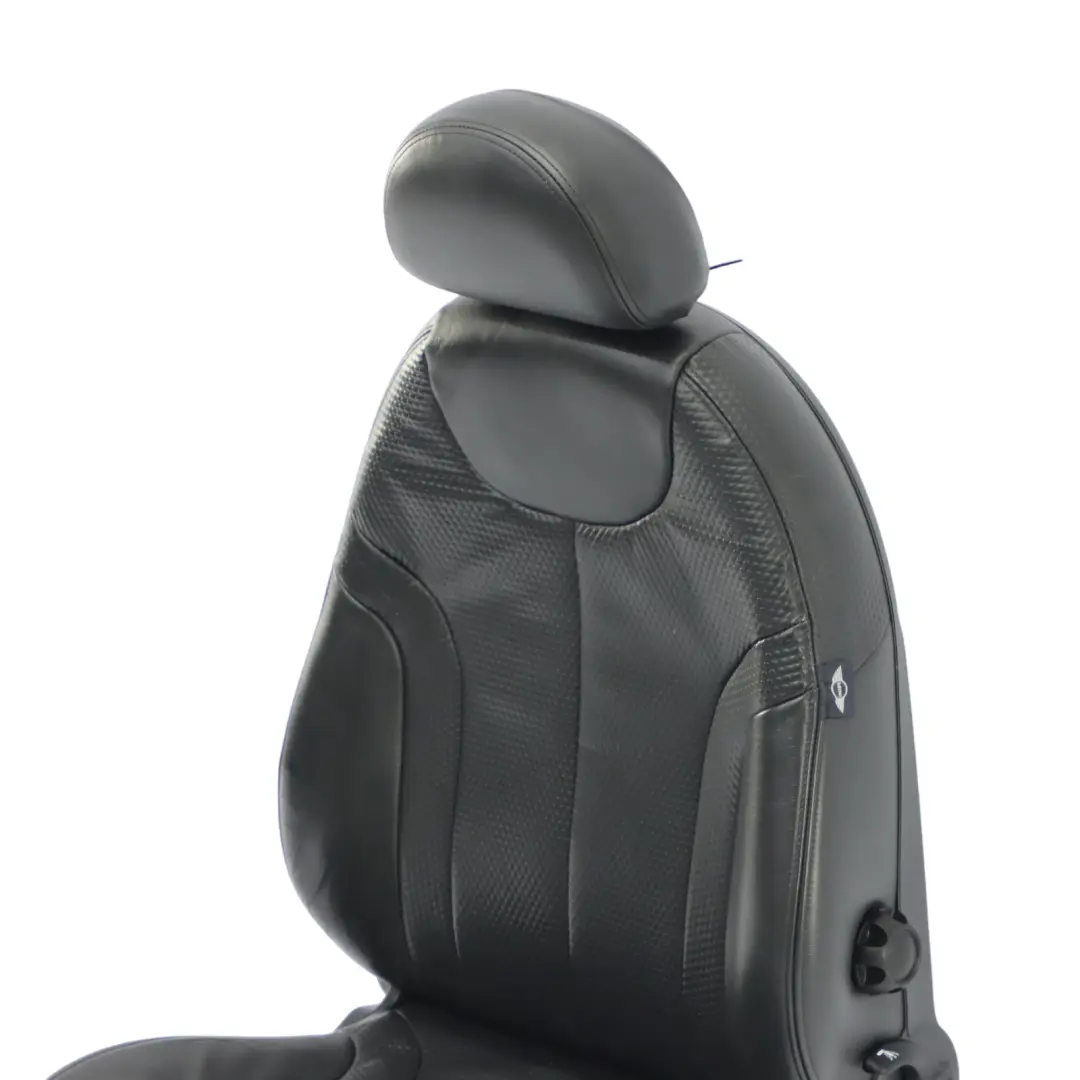 Mini Cooper R50 R53 Front Right O/S Heated Leather Profile Seat Panther Black - SKU 7073092-1 - Part number 7073092