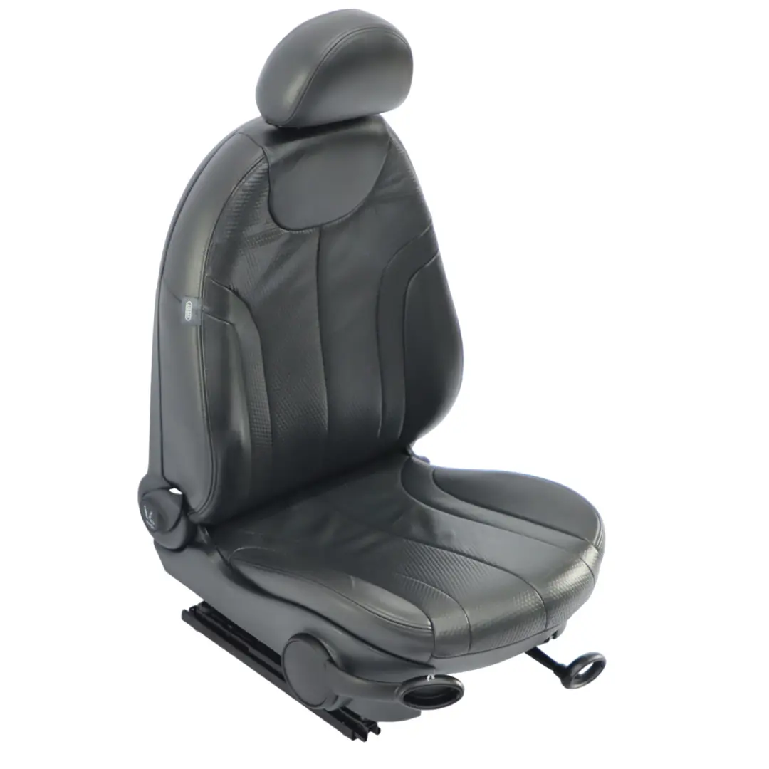 Mini Cooper R50 R53 Front Right O/S Heated Leather Profile Seat Panther Black - SKU 7073092-1 - Part number 7073092