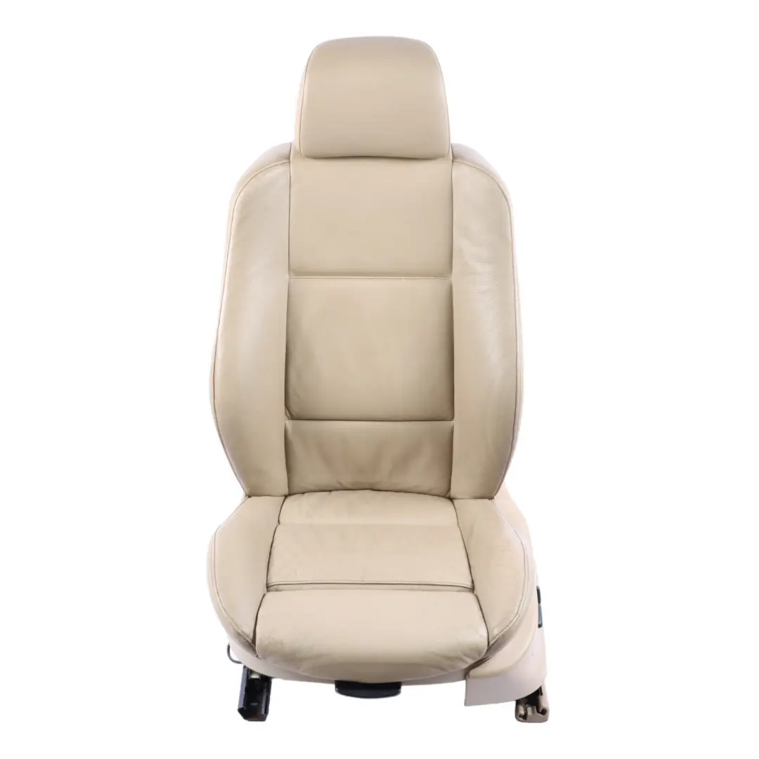 Front Seat Sport Left N/S Heated Memory Leather Dakota Light Beige to BMW X5 E53 with Part number 7077555 BMW X5 E53 Front Seat Sport Left N/S Heated Memory Leather Dakota Light Beige - SKU rhd-7077555-1 - Part number 7077555