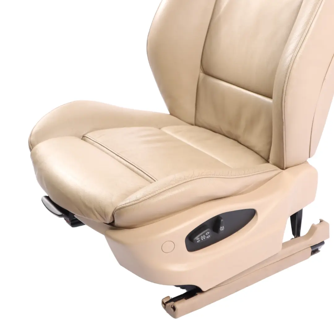 BMW X5 E53 Front Seat Sport Left N/S Heated Memory Leather Dakota Light Beige - SKU rhd-7077555-1 - Part number 7077555