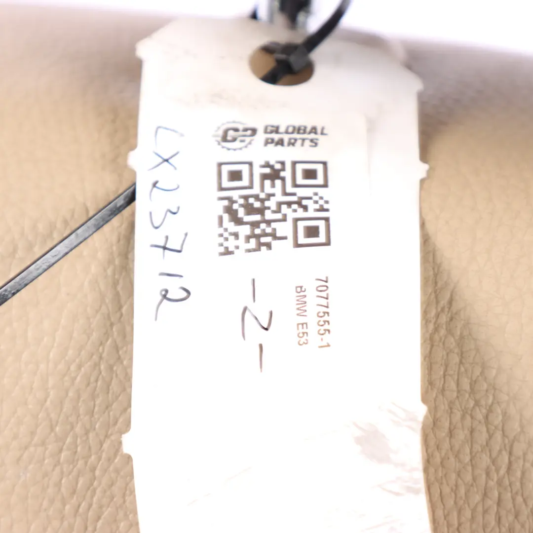 Front Seat Sport Left N/S Heated Memory Leather Dakota Light Beige to BMW X5 E53 with Part number 7077555 BMW X5 E53 Front Seat Sport Left N/S Heated Memory Leather Dakota Light Beige - SKU rhd-7077555-1 - Part number 7077555