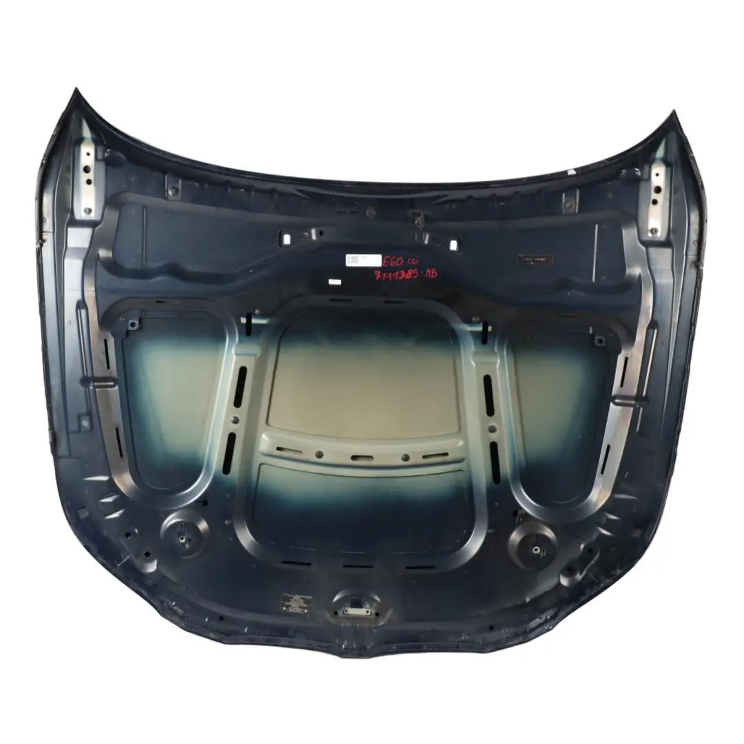 Hood Bonnet BMW E60 E61 Cover Panel Monacoblau Monaco Blue Metallic - A35 to with Part number 7111385 Hood Bonnet BMW E60 E61 Cover Panel Monacoblau Monaco Blue Metallic - A35 - SKU 7111385-MB - Part number 7111385