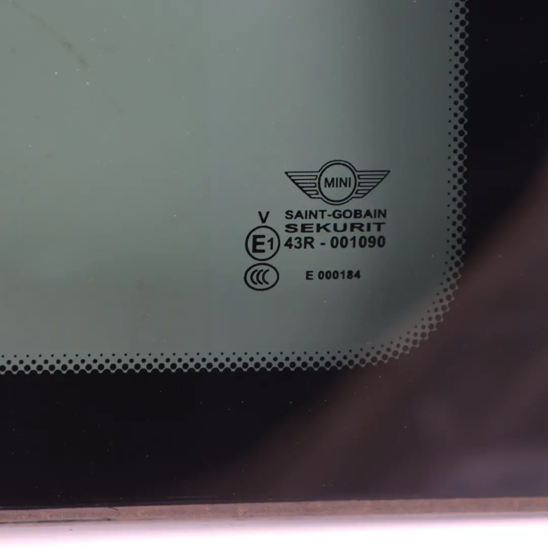 Side Window Mini Cooper R50 R53 Rear Right Side Window Glass Trim O/S to with Part number 7111648 Side Window Mini Cooper R50 R53 Rear Right Side Window Glass Trim O/S - SKU 7111648-1 - Part number 7111648