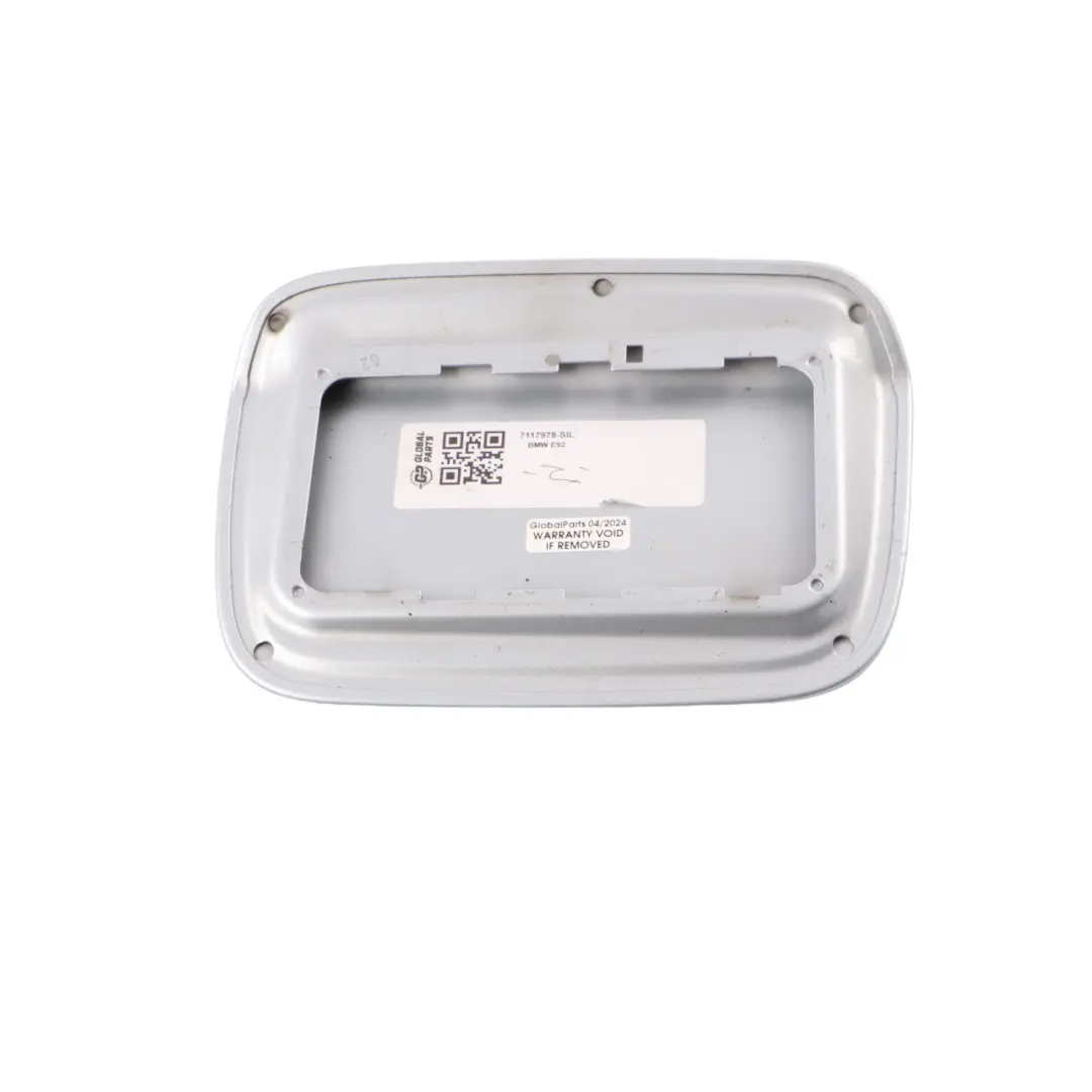 BMW E92 LCI Fuel Filler Fill In Flap Cover Trim Silverstone II Metallic - A29 - SKU 7117978-SIL - Part number 7117978