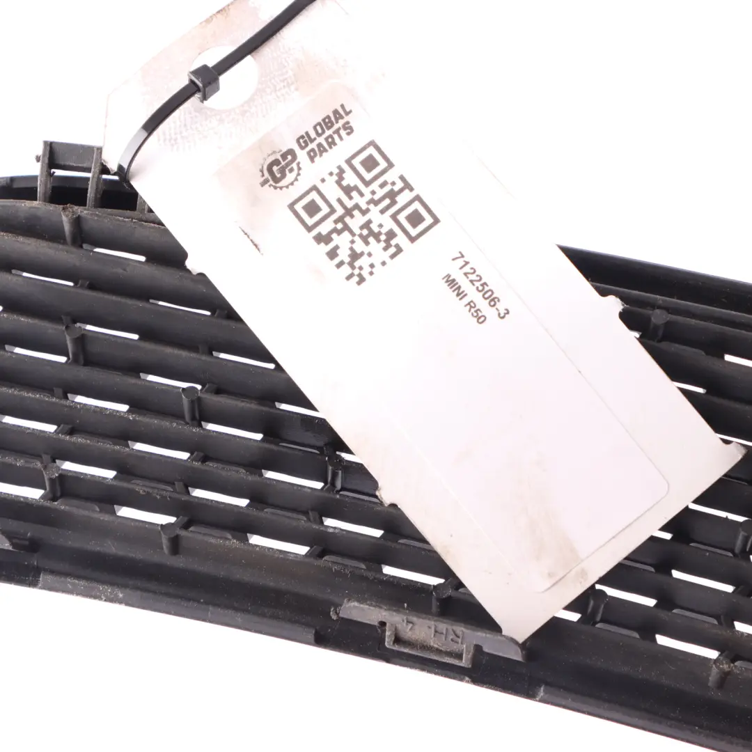 Rejilla superior Azul Schwarz Delantera Derecha para Mini Cooper R50 R52 R53 con número de pieza 7122506 Mini Cooper R50 R52 R53 Rejilla superior Azul Schwarz Delantera Derecha - SKU 7122506-3 - Número de pieza 7122506