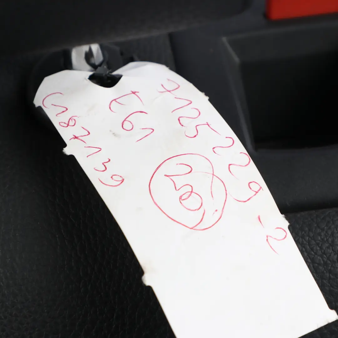 Backrest Cover Left N/S Seat Back Cover Rest Black Leather to BMW E61 Rear with Part number 7125229 BMW E61 Rear Backrest Cover Left N/S Seat Back Cover Rest Black Leather - SKU 7125229-2 - Part number 7125229