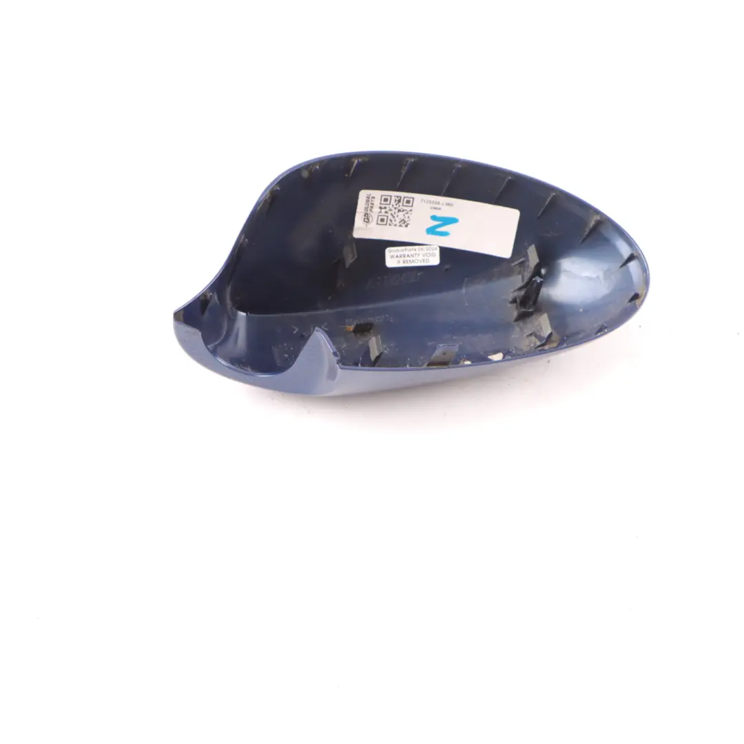 Right O/S Cover Casing Wing Cap Mirror Le Mans Blue - 381 to BMW E81 E82 E87 E88 with Part number 7125558 BMW E81 E82 E87 E88 Right O/S Cover Casing Wing Cap Mirror Le Mans Blue - 381 - SKU 7125558-LMB - Part number 7125558