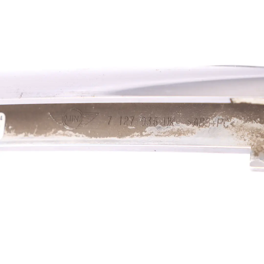 paraurti anteriore gomma striscia copertura pannello Trim Chrome per Mini R50 R52 con numero di parte 7127936 Mini R50 R52 paraurti anteriore gomma striscia copertura pannello Trim Chrome - SKU 7127936-1 - Numero di parte 7127936