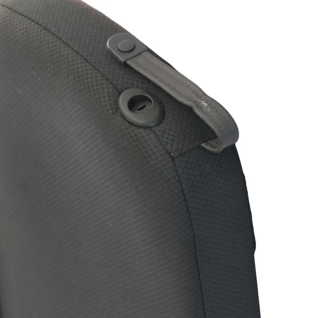 Left N/S Cloth Fabric Molette Seat Backrest to Mini Cabrio R52 Rear with Part number 7133163 Mini Cabrio R52 Rear Left N/S Cloth Fabric Molette Seat Backrest - SKU 7133163 - Part number 7133163