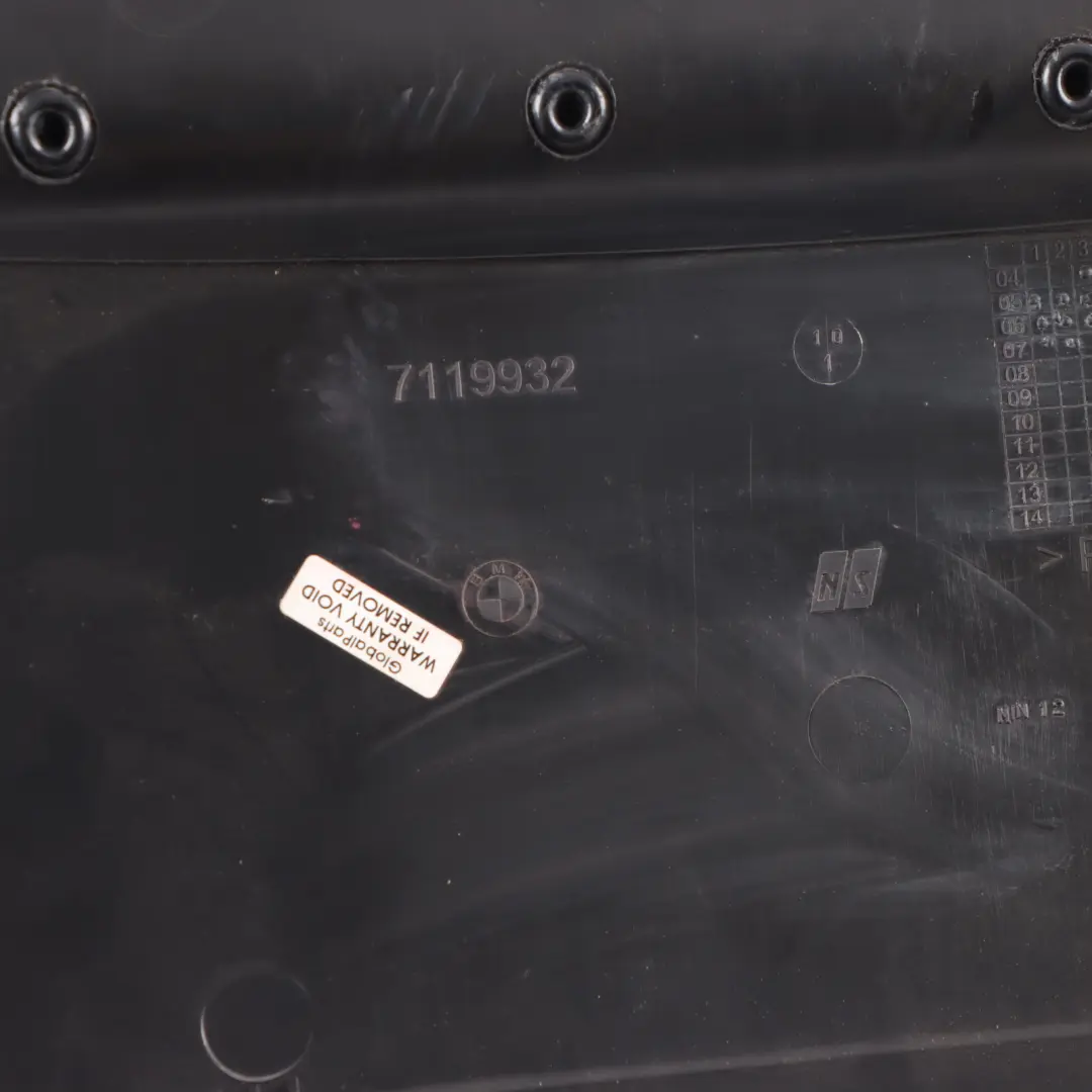 BMW E87 Front Seat Panel Cover Net Bag Backrest Black Left Right N/O/S - SKU 7118350-1 - Part number 7118350