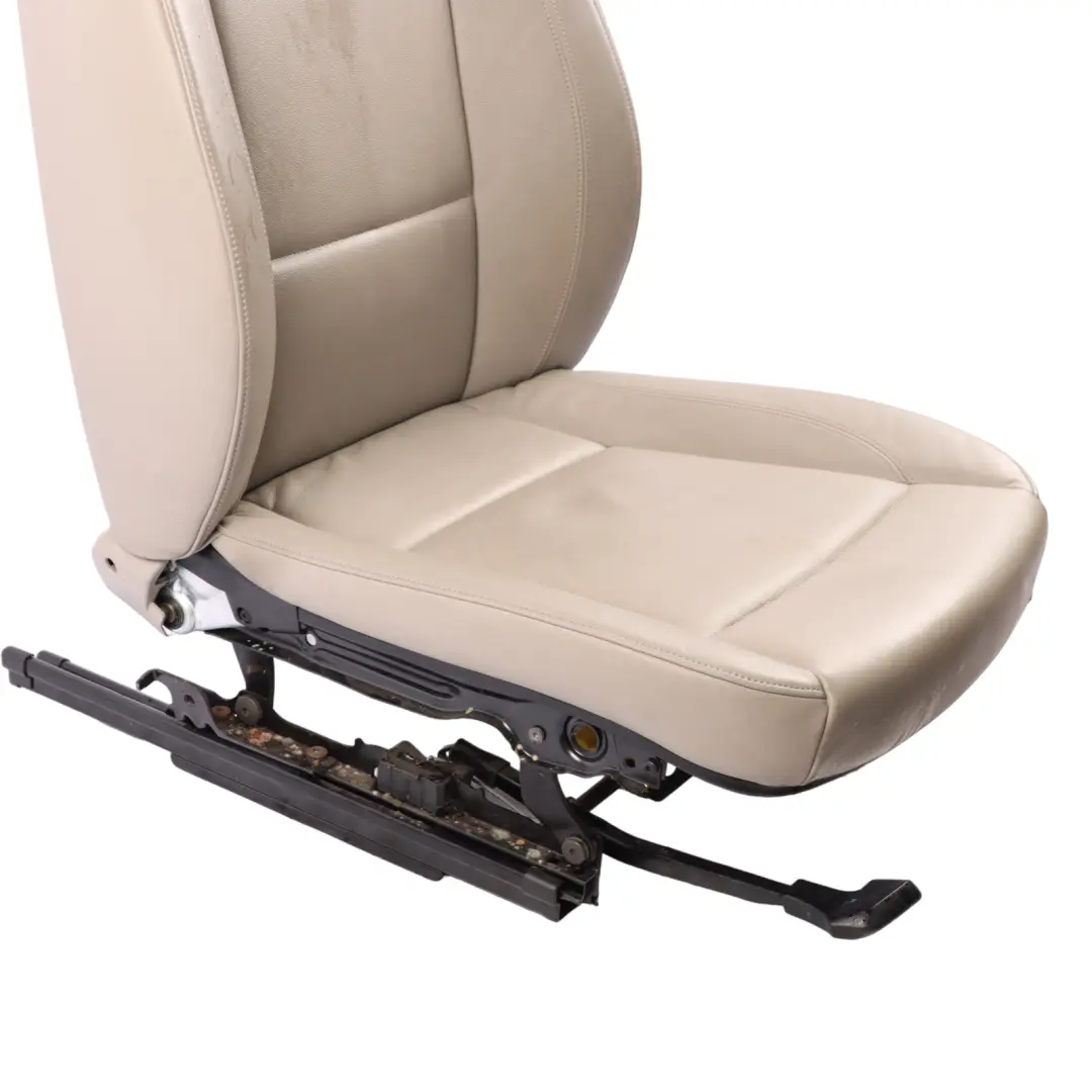 BMW E87 Anteriore Sinistra Sedile Interiori Pelle Boston Beige - SKU 7139619 - Numero di parte 7139619