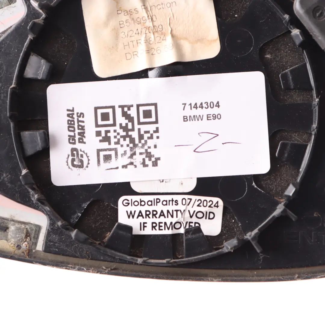 Electrochromic Auto Dip Right O/S Mirror Glass Wide Angle to BMW E90 E91 with Part number 7144304 BMW E90 E91 Electrochromic Auto Dip Right O/S Mirror Glass Wide Angle - SKU 7144304 - Part number 7144304