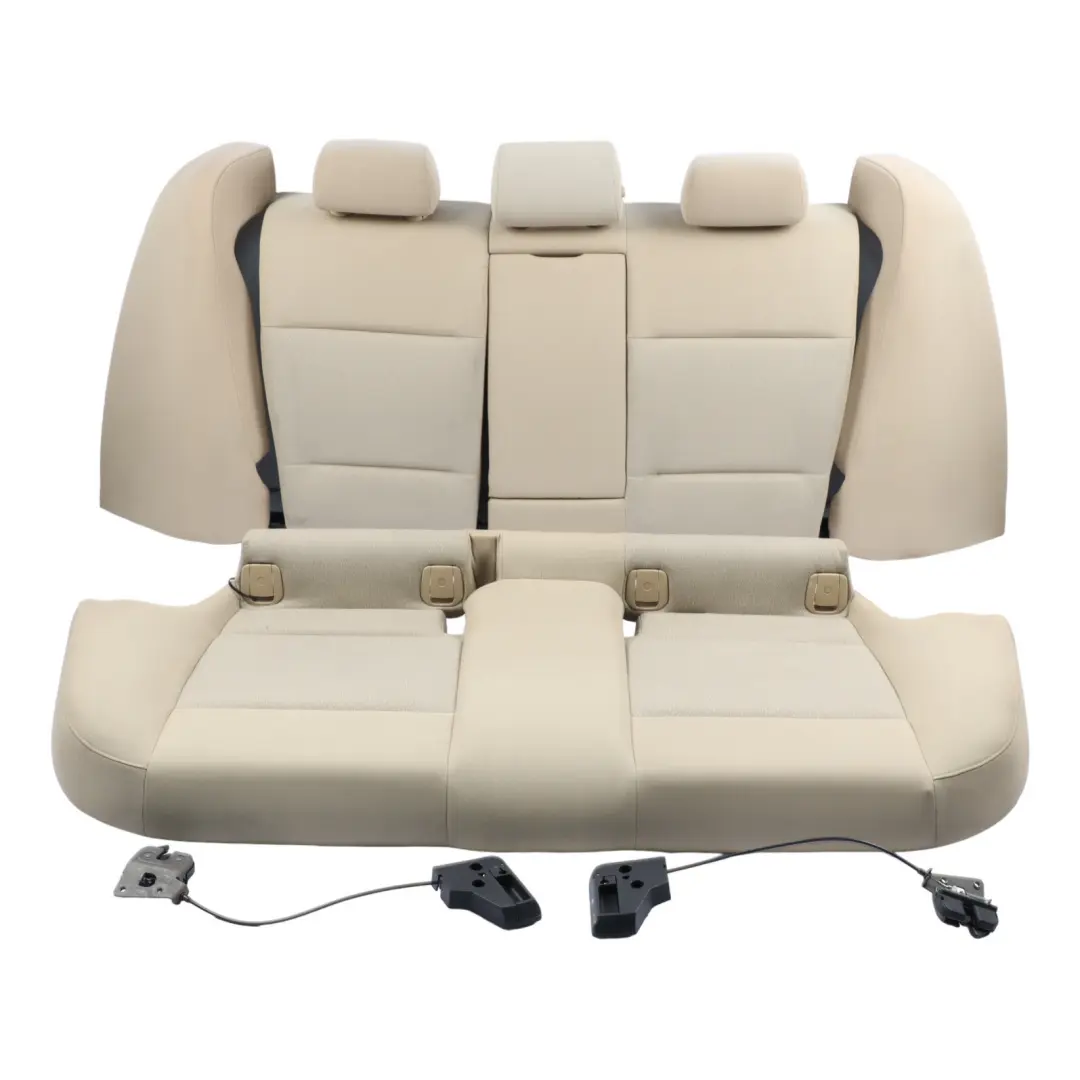 Bench Backrest Seat Set Cloth Fabric Fluid Beige Interior to BMW E90 Saloon Rear with Part number 7146878 BMW E90 Saloon Rear Bench Backrest Seat Set Cloth Fabric Fluid Beige Interior - SKU 7146878 - Part number 7146878