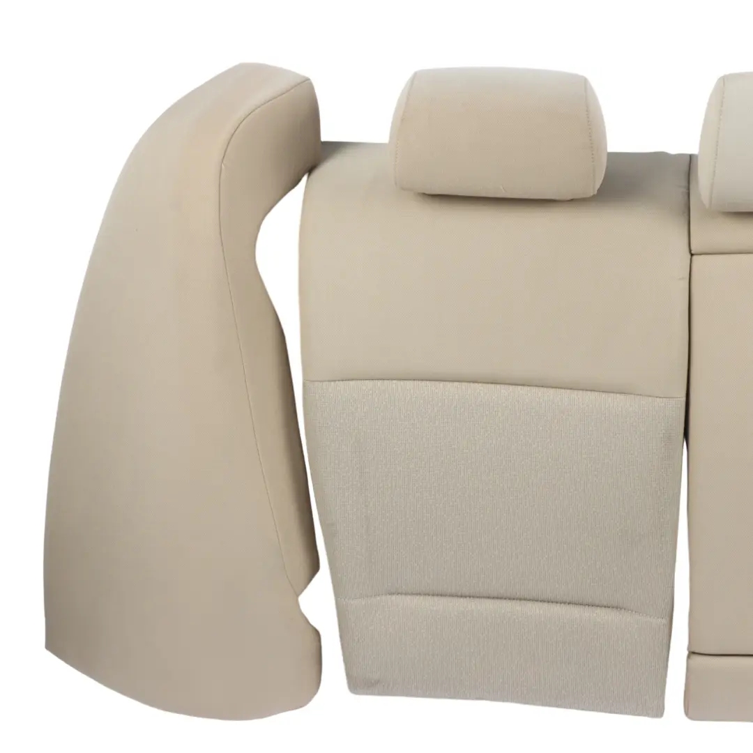 Bench Backrest Seat Set Cloth Fabric Fluid Beige Interior to BMW E90 Saloon Rear with Part number 7146878 BMW E90 Saloon Rear Bench Backrest Seat Set Cloth Fabric Fluid Beige Interior - SKU 7146878 - Part number 7146878