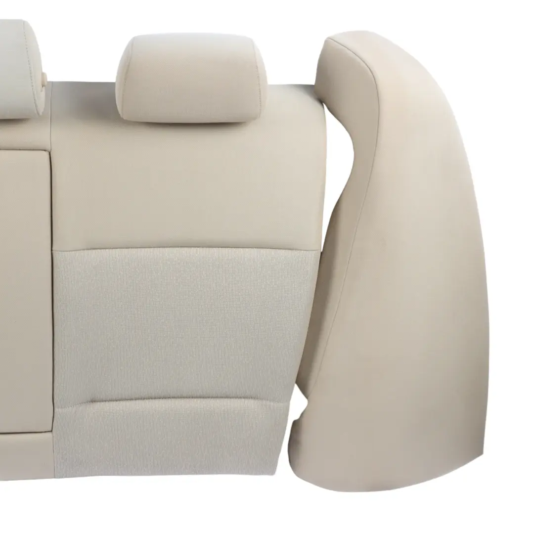 Bench Backrest Seat Set Cloth Fabric Fluid Beige Interior to BMW E90 Saloon Rear with Part number 7146878 BMW E90 Saloon Rear Bench Backrest Seat Set Cloth Fabric Fluid Beige Interior - SKU 7146878 - Part number 7146878