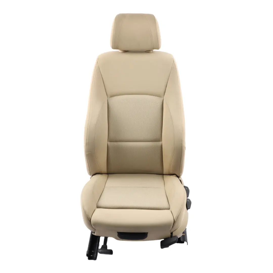 Front Left N/S M Sport Seat Fabric Cloth Fluid Beige Interior to BMW E90 E91 with Part number 7147981 BMW E90 E91 Front Left N/S M Sport Seat Fabric Cloth Fluid Beige Interior - SKU 7147981 - Part number 7147981