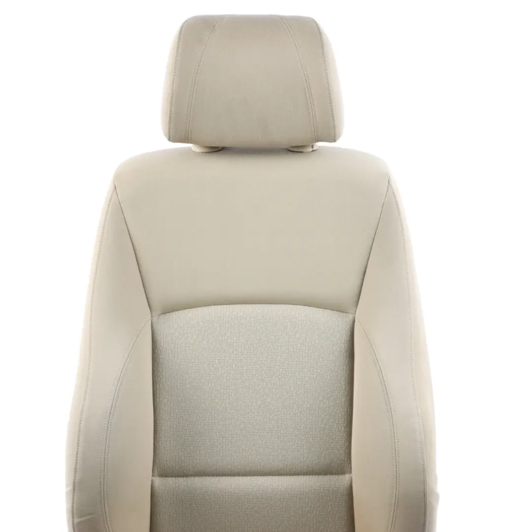 Front Left N/S M Sport Seat Fabric Cloth Fluid Beige Interior to BMW E90 E91 with Part number 7147981 BMW E90 E91 Front Left N/S M Sport Seat Fabric Cloth Fluid Beige Interior - SKU 7147981 - Part number 7147981