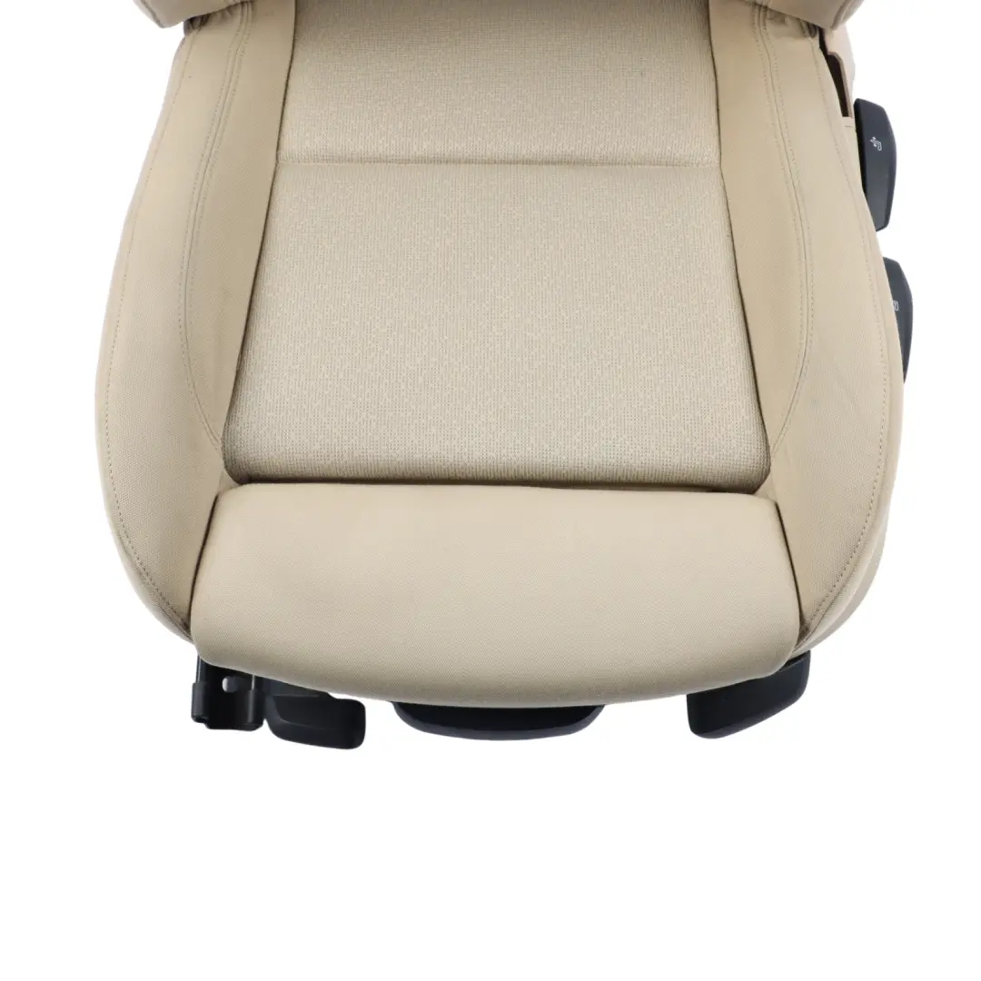 Front Left N/S M Sport Seat Fabric Cloth Fluid Beige Interior to BMW E90 E91 with Part number 7147981 BMW E90 E91 Front Left N/S M Sport Seat Fabric Cloth Fluid Beige Interior - SKU 7147981 - Part number 7147981