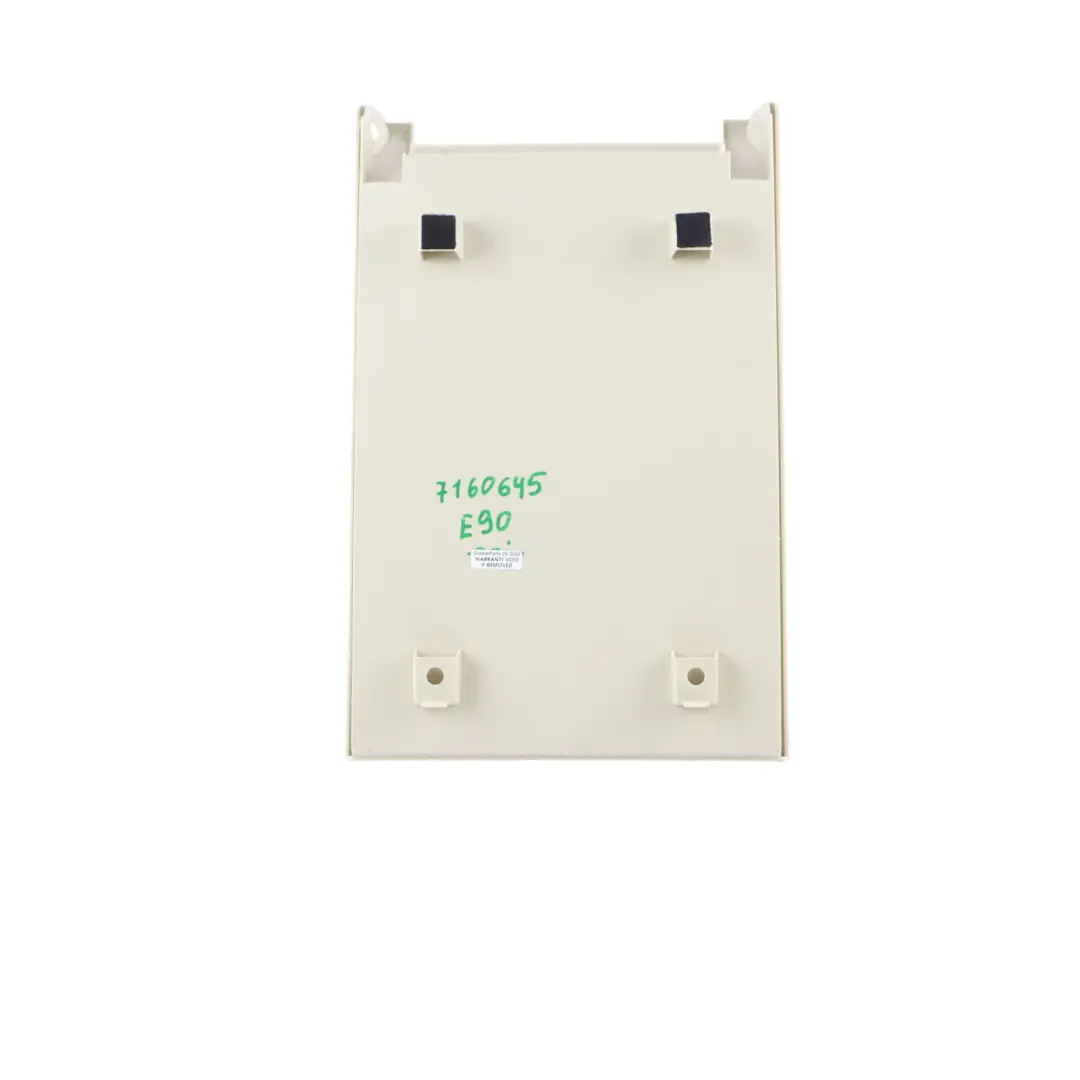 Armrest BMW E90 E91 E92 Seat Centre Trim Cover Panel Lemon 7152204 to Rear with Part number 7160645 Rear Armrest BMW E90 E91 E92 Seat Centre Trim Cover Panel Lemon 7152204 - SKU 7160645 - Part number 7160645