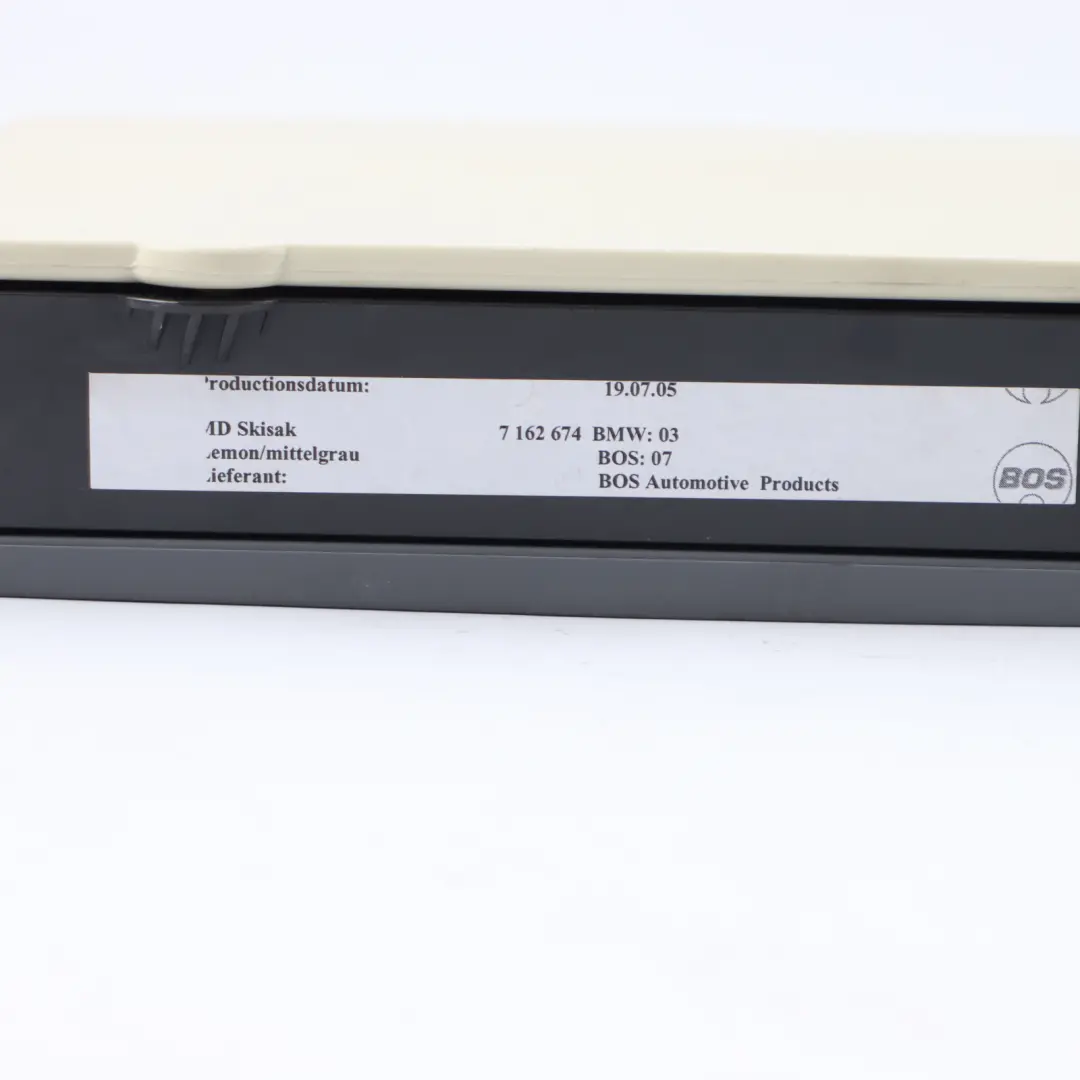 Ski Bag BMW E90 Rear Seat Ski Bag Cassette Tray Compartment Lemon to with Part number 7162674 Ski Bag BMW E90 Rear Seat Ski Bag Cassette Tray Compartment Lemon - SKU 7162674 - Part number 7162674