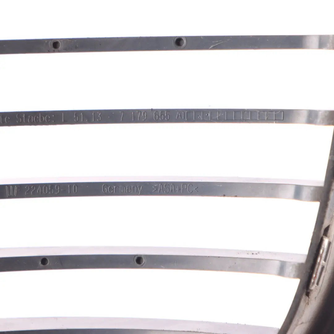  Grille BMW E81 E87 LCI Bumper Kidney Cover Frame Front Left N/S Chrome - SKU 7179655 - Part number 7179655