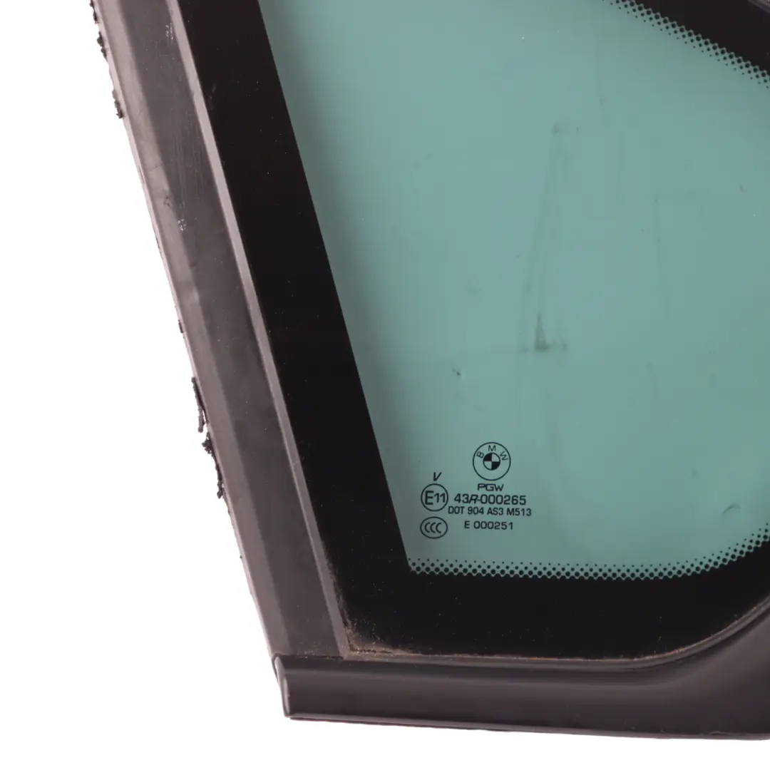 Luna Lateral Trasera Izquierda Cristal Tintado AS3 para BMW X6 E71 con número de pieza 7182327 BMW X6 E71 Luna Lateral Trasera Izquierda Cristal Tintado AS3 - SKU 7182327-1 - Número de pieza 7182327