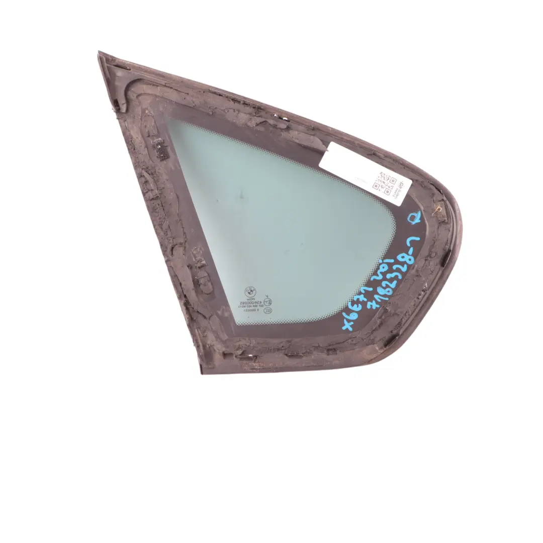 Side Window Quarter Rear Right O/S Glass Glazing Tinted AS3 to BMW X6 E71 with Part number 7182328 BMW X6 E71 Side Window Quarter Rear Right O/S Glass Glazing Tinted AS3 - SKU 7182328-1 - Part number 7182328