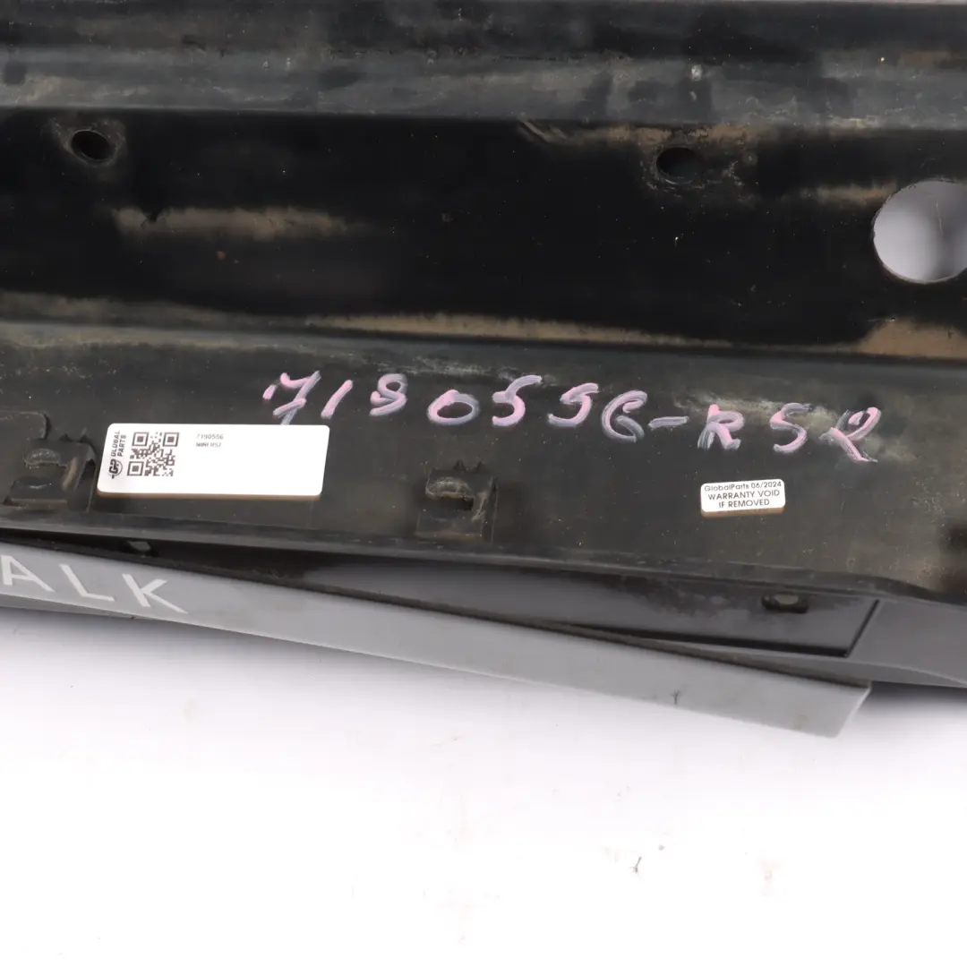 Sidewalk Right O/S Sill Skirt Side Trim to Mini R52 Cabrio Convertible with Part number 7190556 Mini R52 Cabrio Convertible Sidewalk Right O/S Sill Skirt Side Trim - SKU 7190556 - Part number 7190556