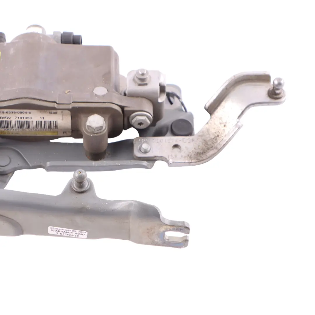 BMW F10 Charnière Capot Droite Actionneur Protection Active Gris Sidéral - A52 - SKU 7191050-SCG - Numéro de pièce 7191050