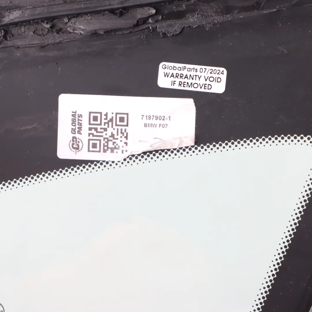  Side Window Glass BMW F07 GT Green Fixed Tinted Rear Right Door O/S AS3 SSG - SKU 7197902-1 - Part number 7197902