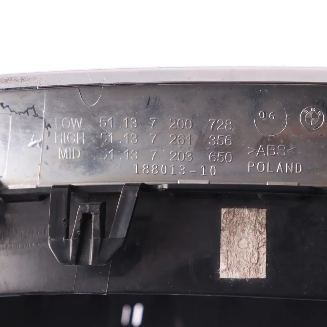 Front Bumper Grille BMW F10 F11 Kidney Radiator Air Inlet Right O/S to with Part number 7200728 Front Bumper Grille BMW F10 F11 Kidney Radiator Air Inlet Right O/S - SKU 7200728-1 - Part number 7200728