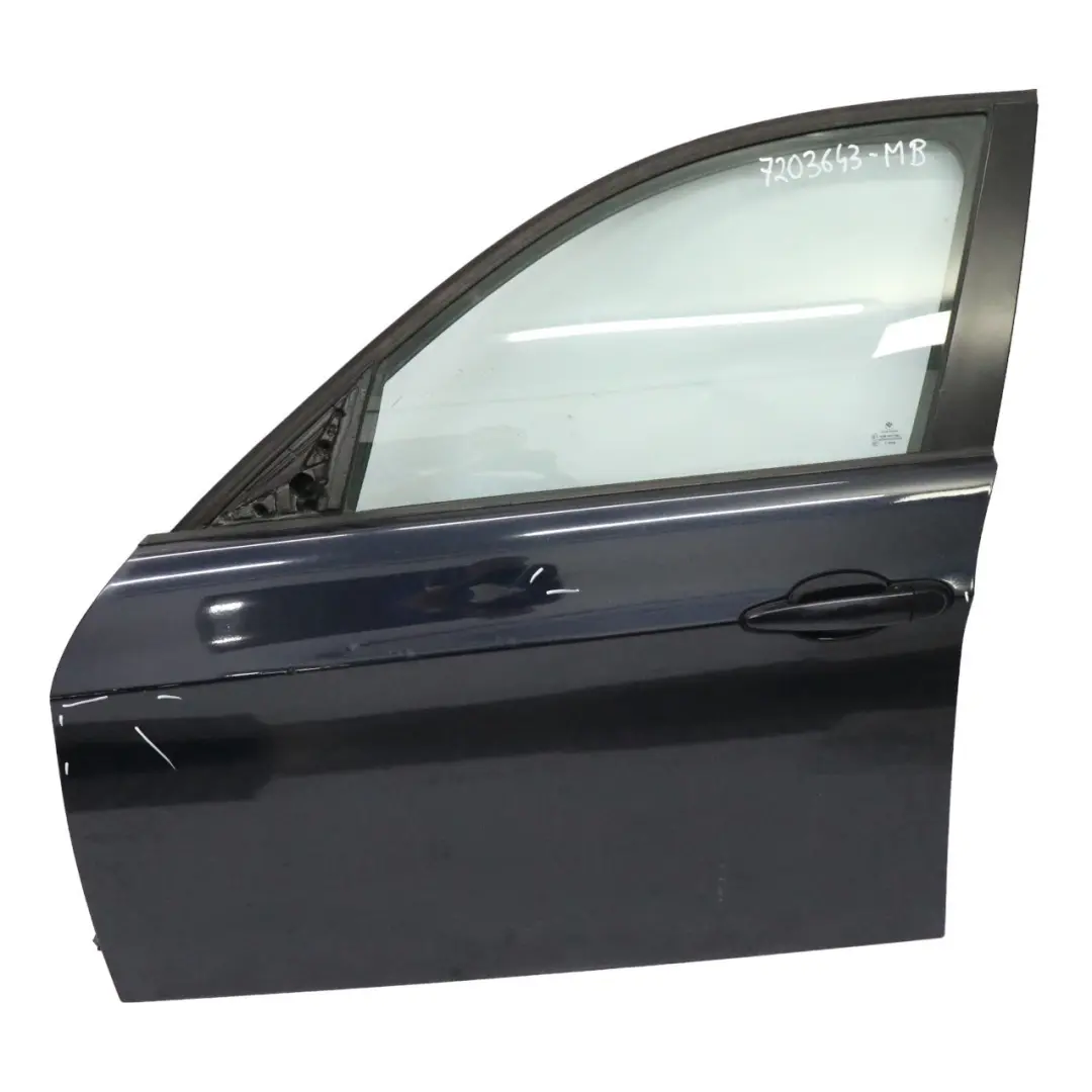 Puerta Delantera Izquierda Monacoblau Monaco Blau Azul - A35 para BMW E90 E91 con número de pieza 7203643 BMW E90 E91 Puerta Delantera Izquierda Monacoblau Monaco Blau Azul - A35 - SKU 7203643-MB - Número de pieza 7203643